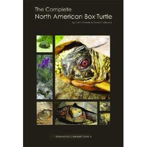 Book cover The Complete North American Box Turtle featuring a collage of box turtle photos
