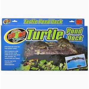 Turtle Pond Dock packaging showing turtles on a log by a pond.