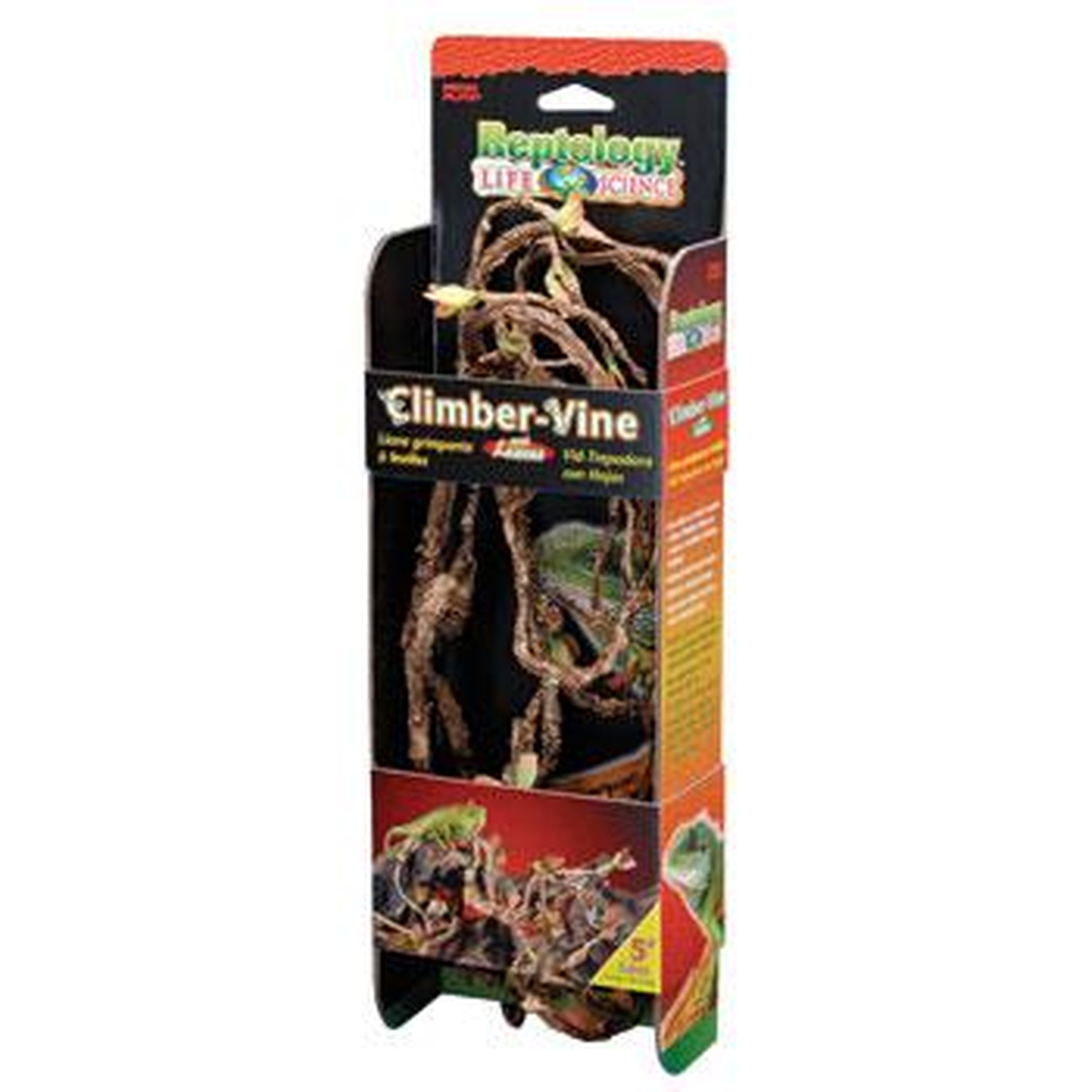 Packaging for Limbur-Vine reptile vine with twisted brown vines and lizard graphics.