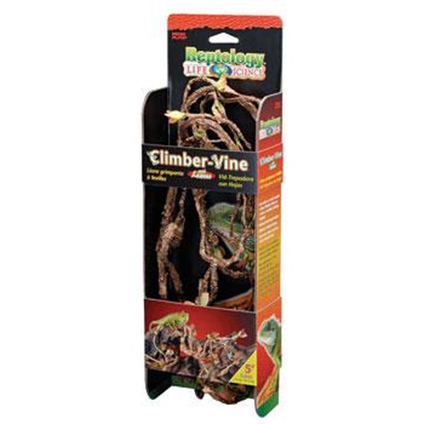 Packaging for Limbur-Vine reptile vine with twisted brown vines and lizard graphics.