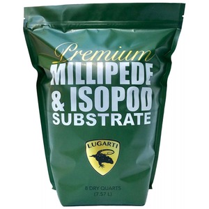 Green bag of Premium Millipede & Isopod Substrate with Lugarti logo and 8 dry quarts.