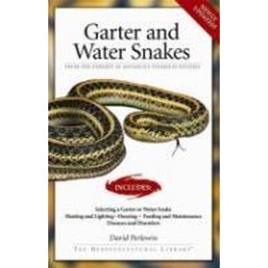 Book cover for Garter and Water Snakes, with two coiled garter snakes on white background.