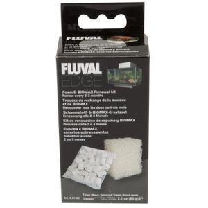 Fluval G renewal kit box with white filter sponges and biomax media.