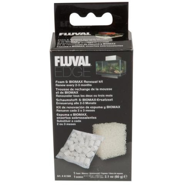Fluval G renewal kit box with white filter sponges and biomax media.