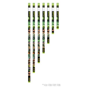 Row of Exo Terra reptile UVB bulb packaging in varying wattages from 14W to 38W.