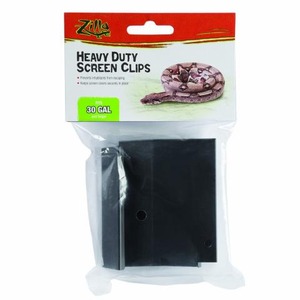 Package of Zilla Heavy Duty Screen Clips with black clips.