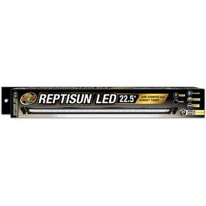 Zoo Med Reptisun LED 22.5 inch reptile light bar with sunrise sunset timer, 34W, 4800 lm, 5000K