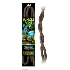 Jungle Vine water-proof braided vine product in packaging featuring a frog image and large size.