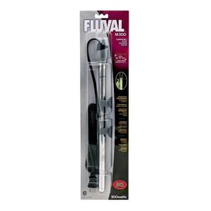 Fluval M300 submersible filter in its blister-pack packaging.