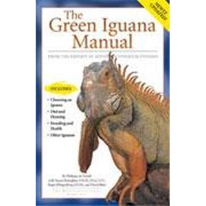 Book cover: The Green Iguana Manual featuring a close-up iguana.