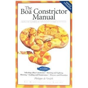 Book cover titled The Boa Constrictor Manual featuring an orange boa constrictor.