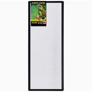 Tall white pegboard panel with a black frame and a small colorful poster at the top left.