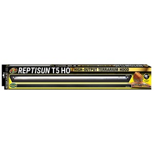 REPTISUN T5 HO high-output terrarium hood, 36-inch, packaging shows lizard on right side.