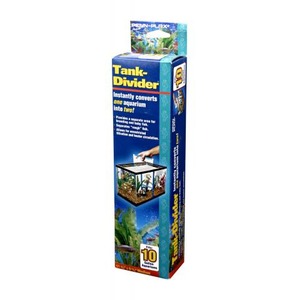 Penn-Plax Tank Divider packaging; converts one aquarium into two, with a fish tank illustration.